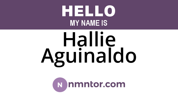 Hallie Aguinaldo