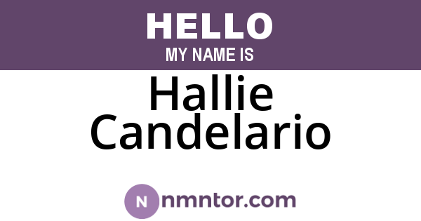 Hallie Candelario