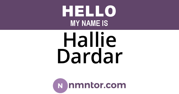 Hallie Dardar