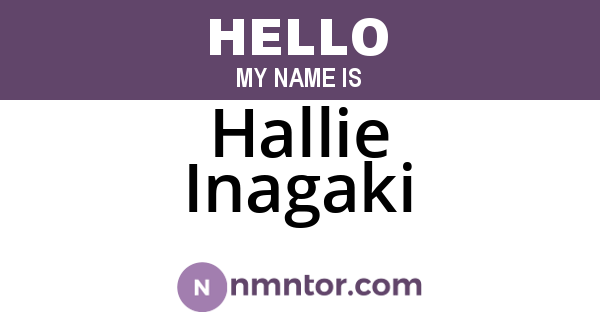 Hallie Inagaki