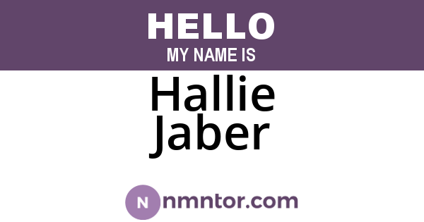 Hallie Jaber