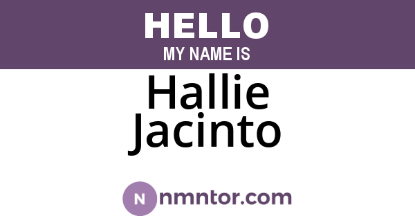 Hallie Jacinto