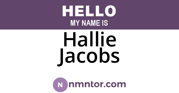 Hallie Jacobs
