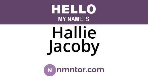 Hallie Jacoby