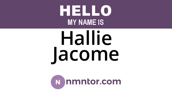 Hallie Jacome