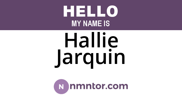Hallie Jarquin