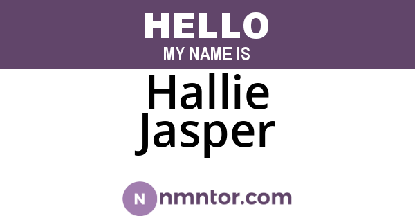 Hallie Jasper