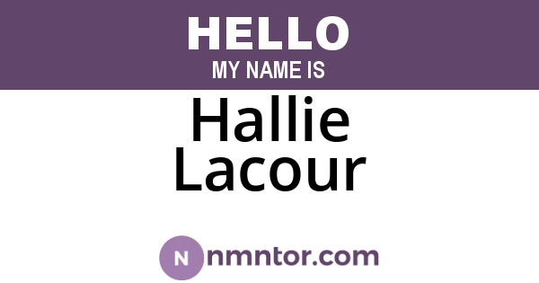 Hallie Lacour