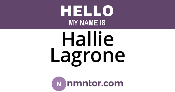 Hallie Lagrone