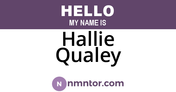 Hallie Qualey