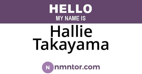 Hallie Takayama