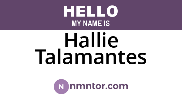 Hallie Talamantes