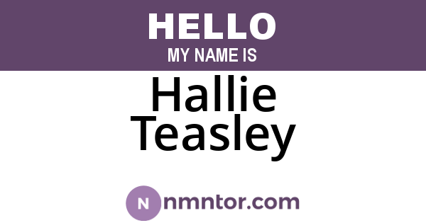 Hallie Teasley