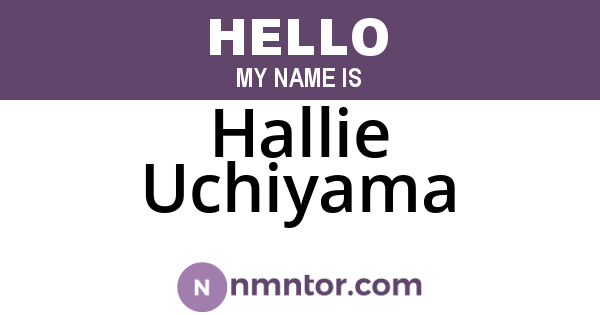 Hallie Uchiyama