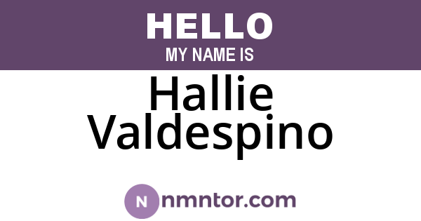 Hallie Valdespino
