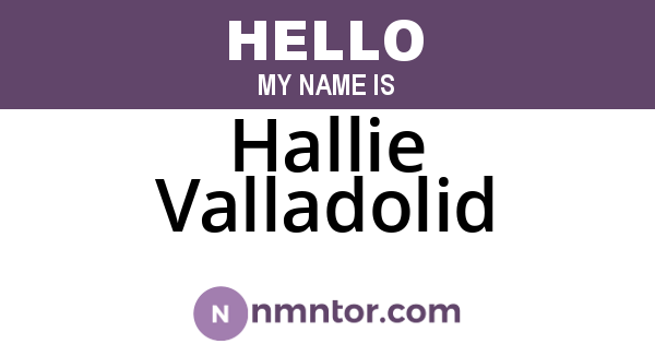 Hallie Valladolid