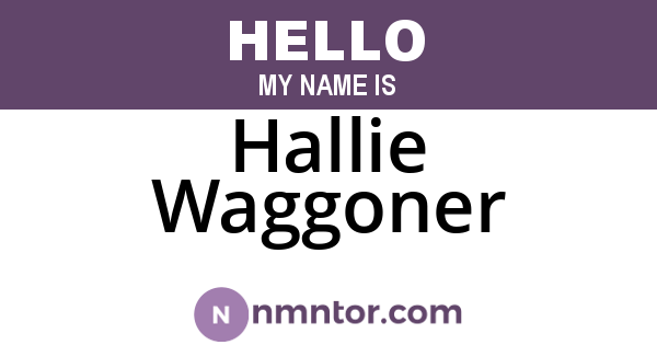 Hallie Waggoner