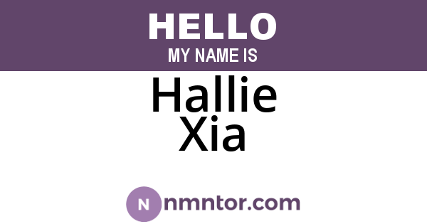 Hallie Xia