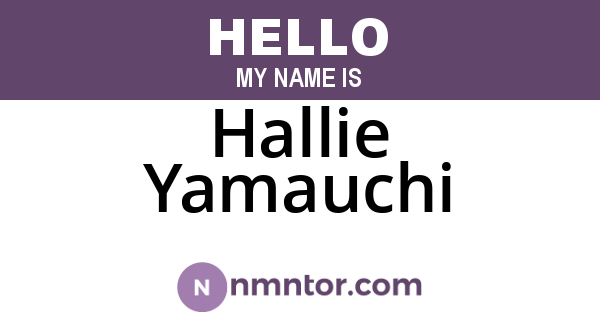 Hallie Yamauchi