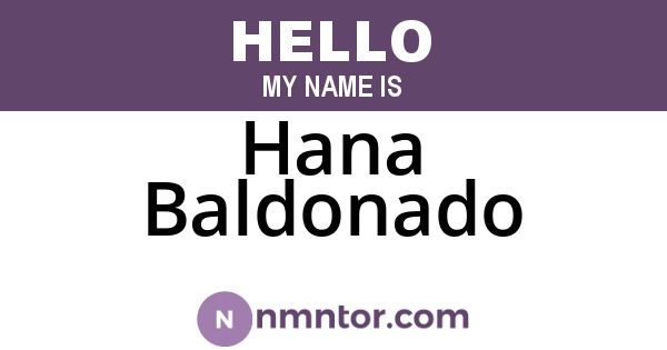 Hana Baldonado