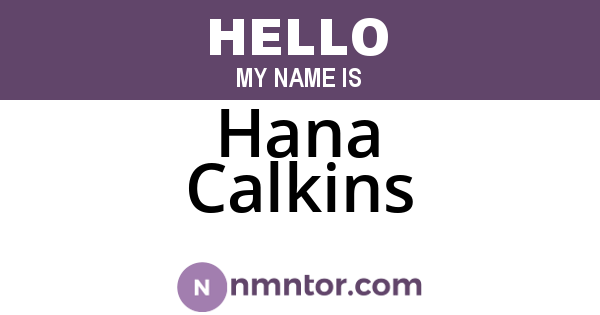 Hana Calkins