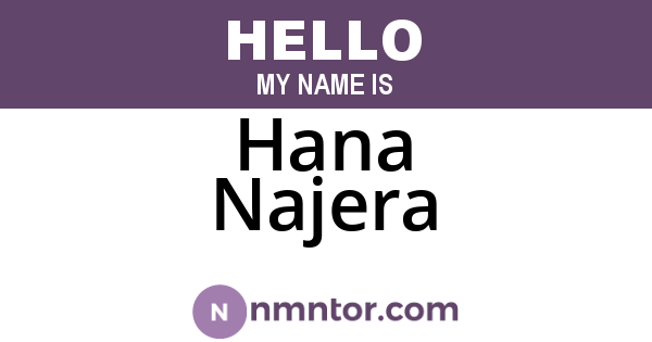 Hana Najera