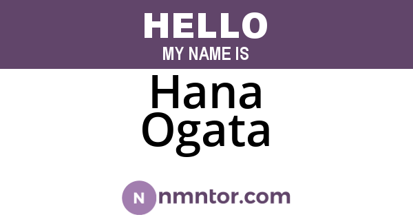 Hana Ogata
