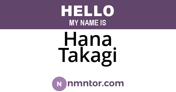 Hana Takagi