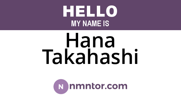 Hana Takahashi