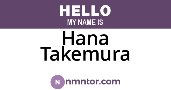 Hana Takemura
