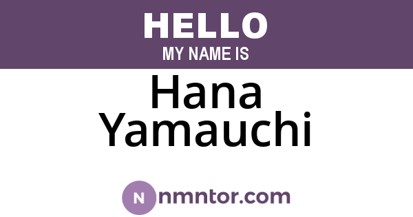 Hana Yamauchi