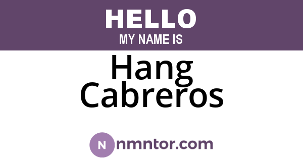 Hang Cabreros