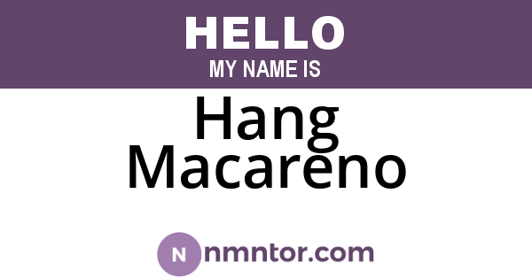 Hang Macareno