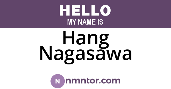 Hang Nagasawa