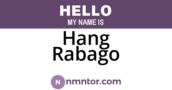 Hang Rabago
