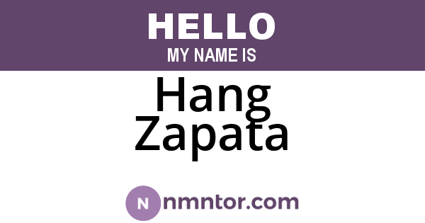 Hang Zapata