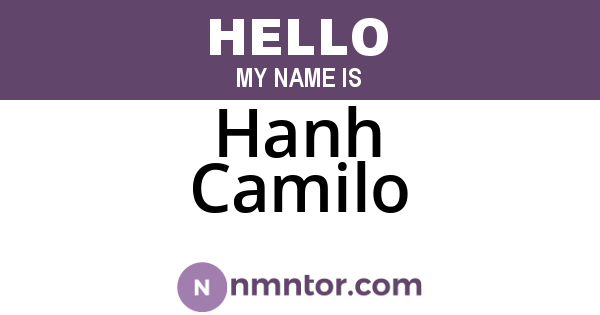 Hanh Camilo