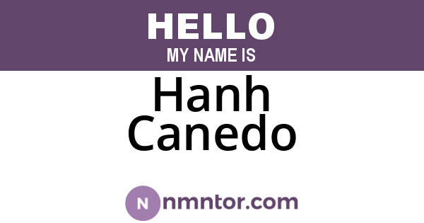 Hanh Canedo