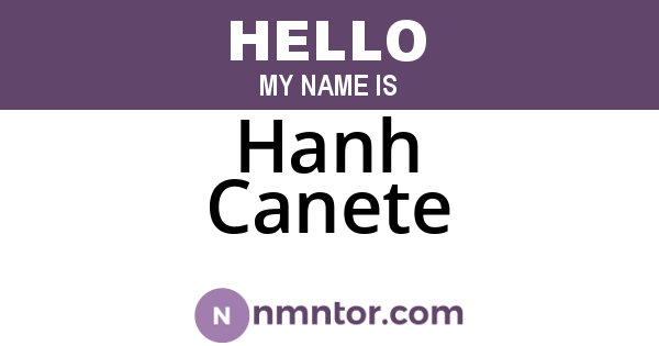Hanh Canete