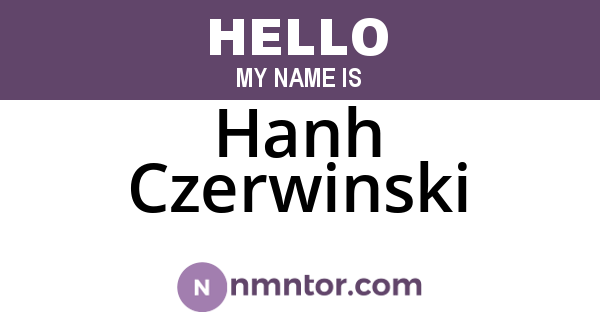 Hanh Czerwinski