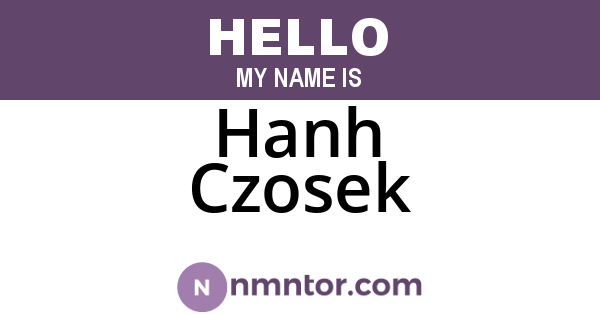 Hanh Czosek