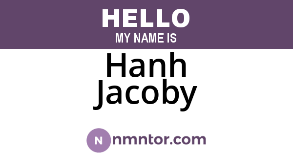 Hanh Jacoby