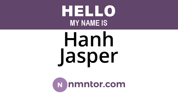 Hanh Jasper
