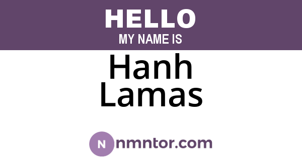Hanh Lamas