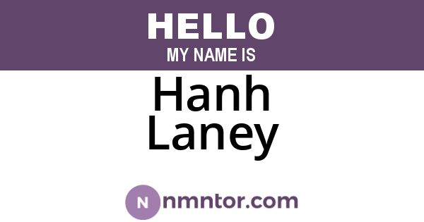 Hanh Laney