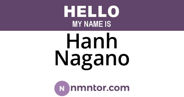 Hanh Nagano