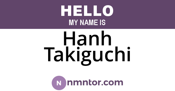 Hanh Takiguchi