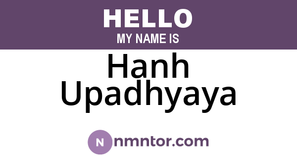 Hanh Upadhyaya