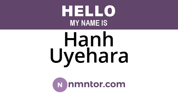 Hanh Uyehara