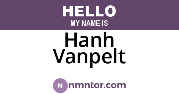 Hanh Vanpelt